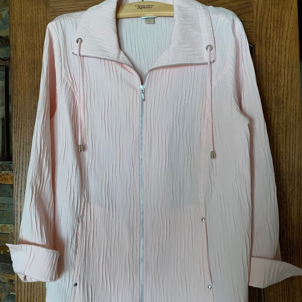 Christopher & Banks light pink jacket